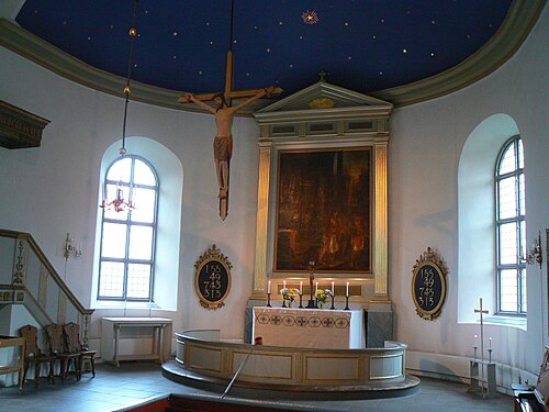 Västerlösa kyrka, interno