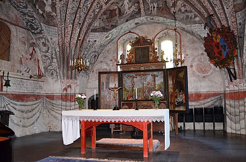 Åtvids gamla kyrka, intérieur