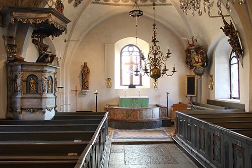 Lillkyrka kyrka, interno