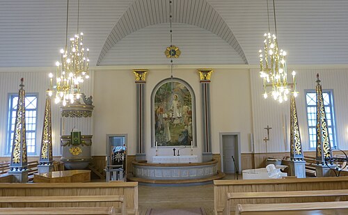 Pajala kyrka, intérieur