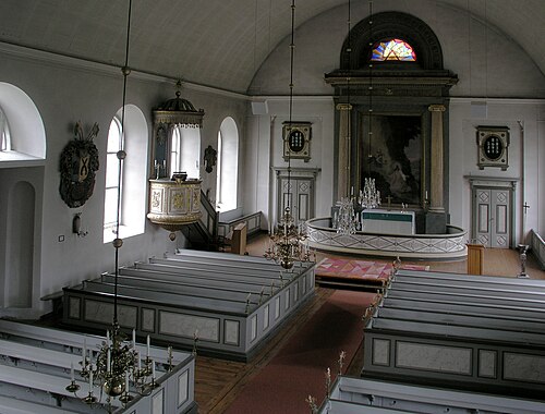 Röks kyrka, interno