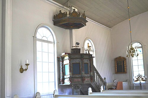 Trehörna kyrka, interno