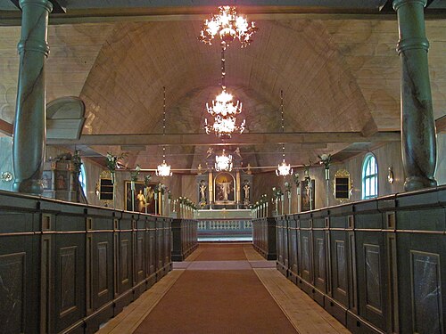 Hällefors kyrka, interno