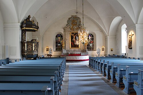 Tillinge kyrka, interno