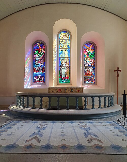 Öglunda kyrka, intérieur