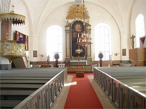 Bjuråkers kyrka, intérieur