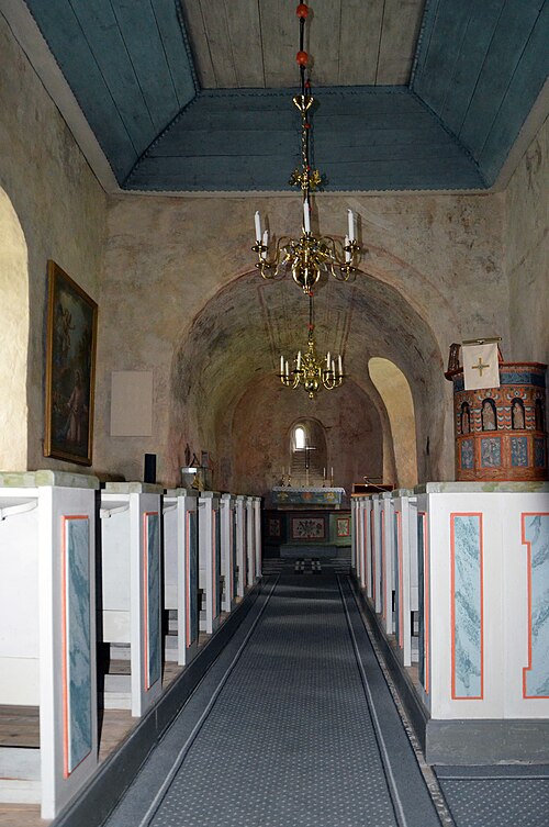 Eriksbergs gamla kyrka, intérieur