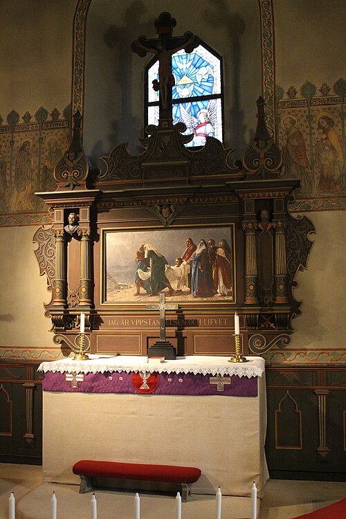 Ununge kyrka, interno