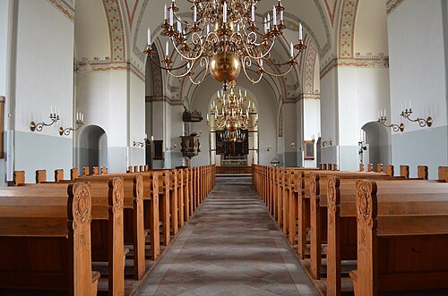 Valleberga kyrka, interno
