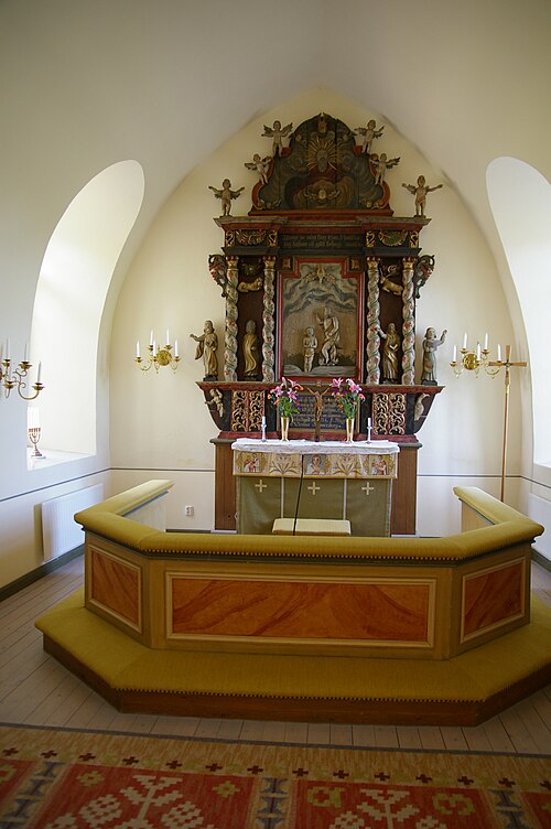 Åsle kyrka, interno