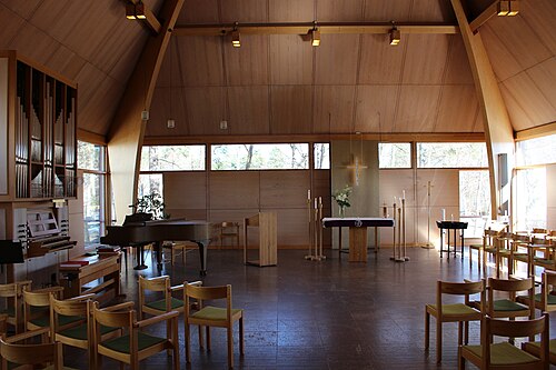 Näsbyparks kyrka, interno