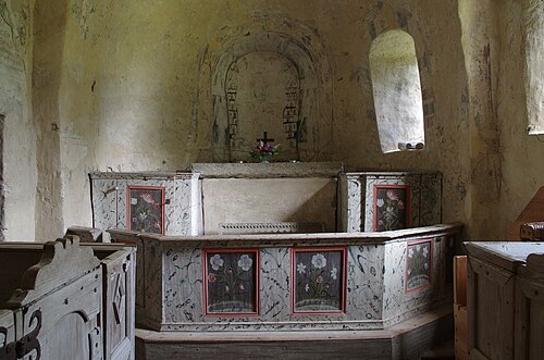 Suntaks gamla kyrka, interno