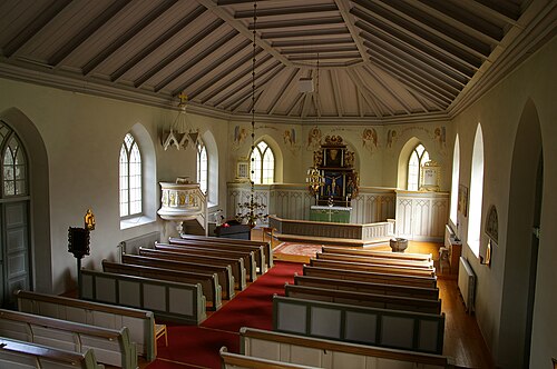 Sjogerstads kyrka, interno