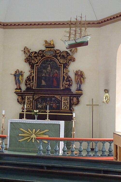 Klövedals kyrka, interno