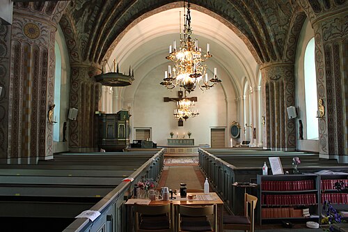 Harbo kyrka, interno
