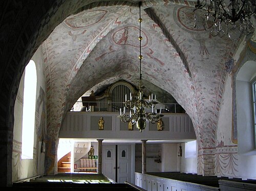 Marbäcks kyrka, interno