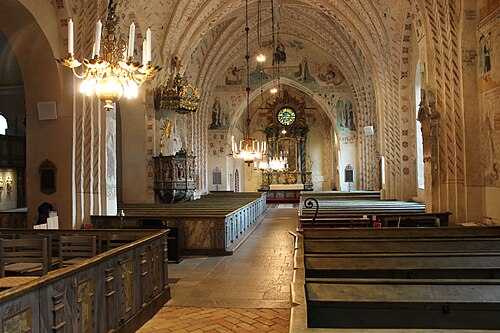 Vendels kyrka, interno