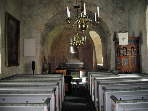 Eriksbergs gamla kyrka, intérieur