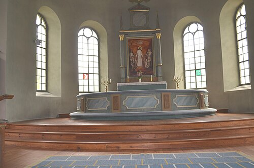 Malexanders kyrka, interno