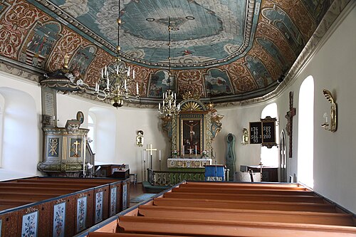 Idala kyrka, interno