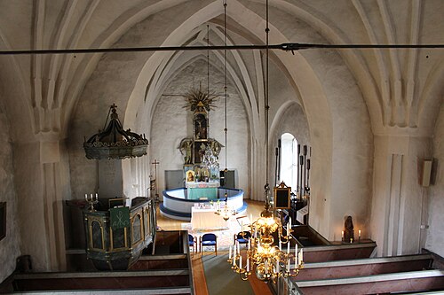 Skederids kyrka, interno