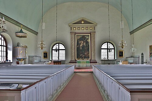 Vissefjärda kyrka, interno
