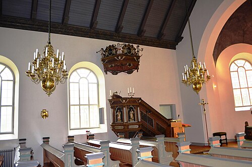 Vänga kyrka, intérieur