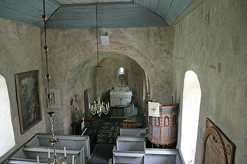 Eriksbergs gamla kyrka, intérieur