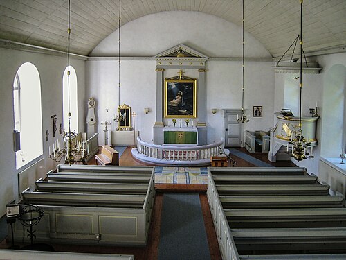 Södra Solberga kyrka, interno