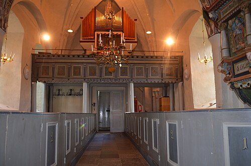 Vrena kyrka, interno