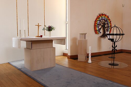 Björsjökyrkan, interno