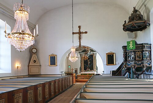 Edestads kyrka, interno
