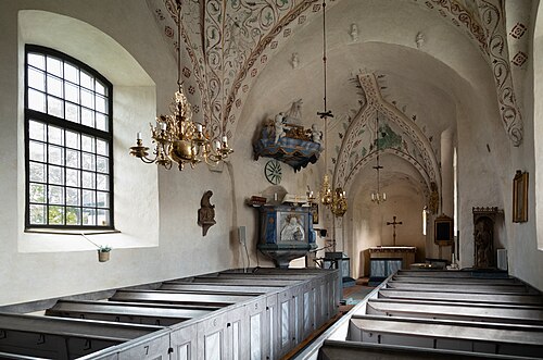 Hilleshögs kyrka, interno