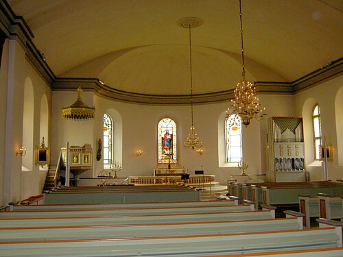 Hjo kyrka, interno