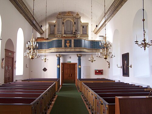 Arby kyrka, interno