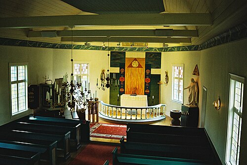 Bäcke kyrka, interno
