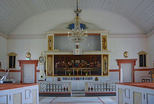 Gullabo kyrka, interno