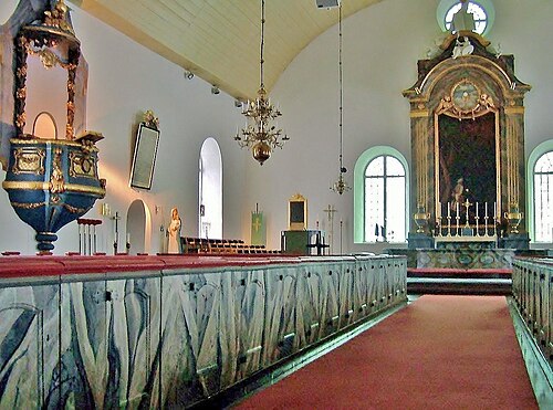Döderhults kyrka, interno