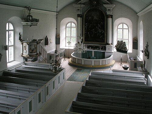 Långlöts kyrka, interno