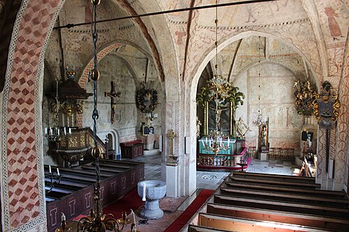 Knutby kyrka, interno