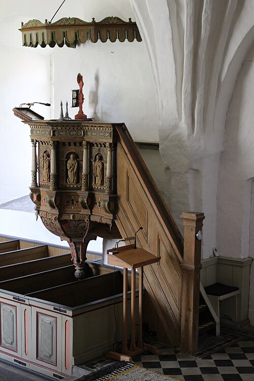 Teda kyrka, interno