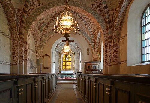 Lids kyrka, interno