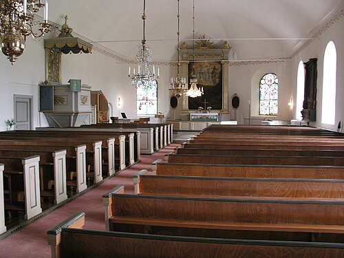 Lunda kyrka, interno