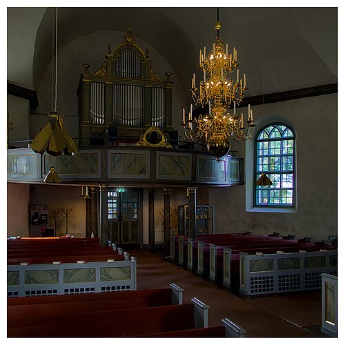 Grava kyrka, interno