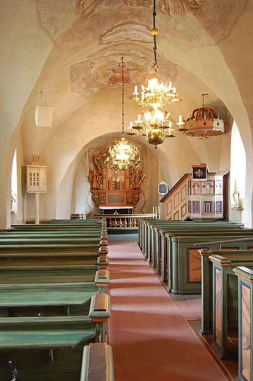 Dalums kyrka, interno