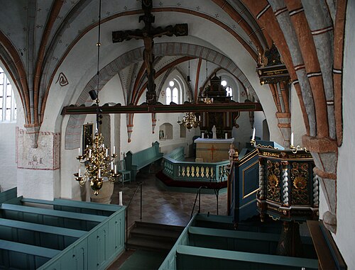 Fru Alstads kyrka, intérieur