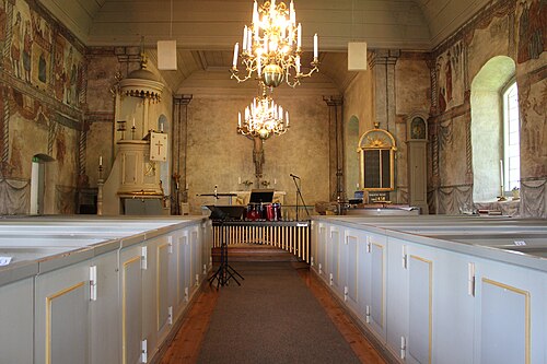 Hagshults kyrka, interno
