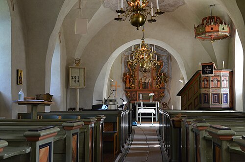 Dalums kyrka, interno
