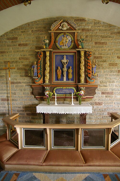 Friggeråkers kyrka, interno