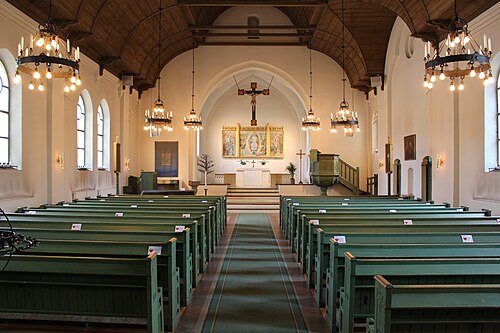 Gustavsbergs kyrka, interno